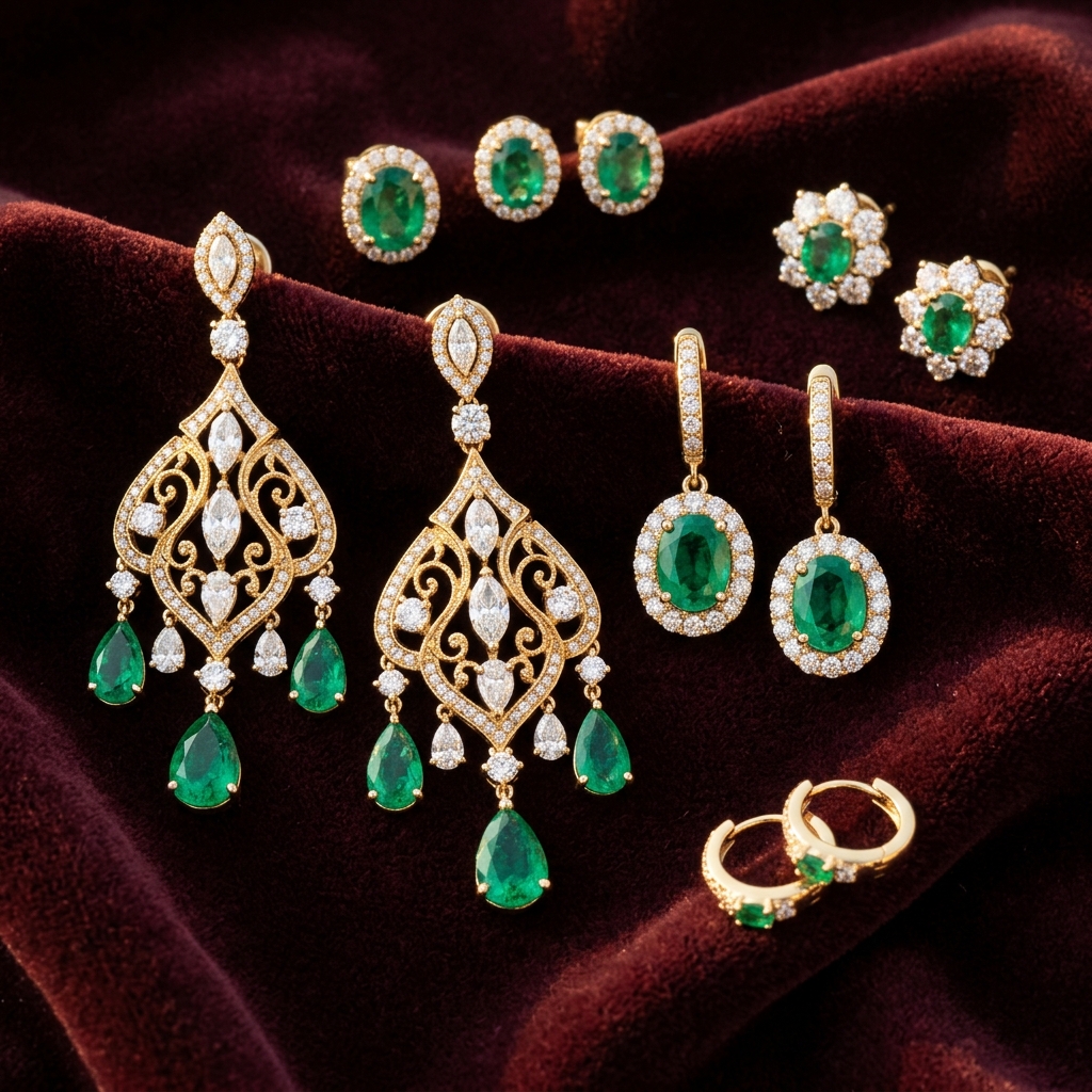 Diamond Drop Earrings